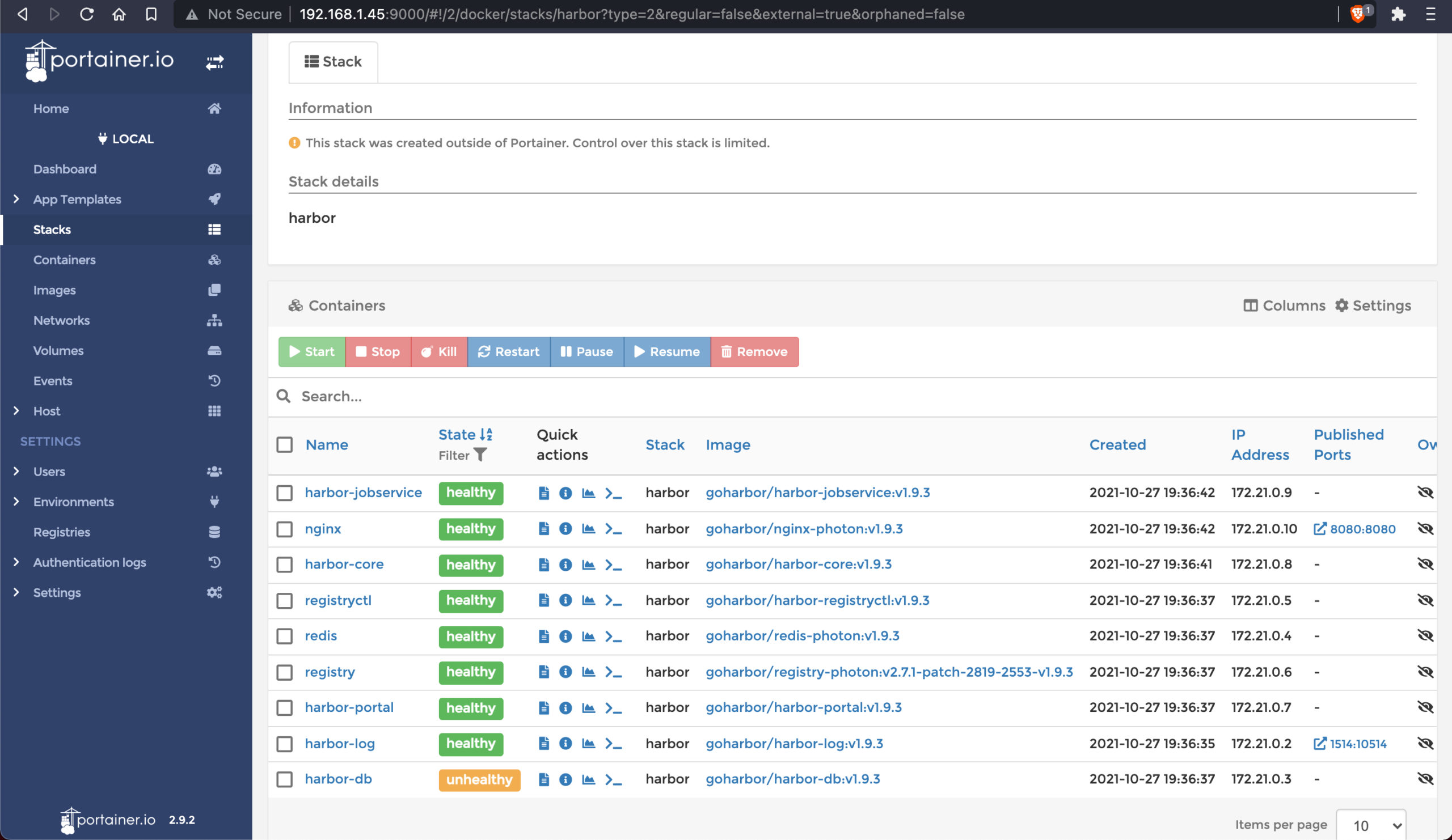 portainer-mainpage portainer-mainpage