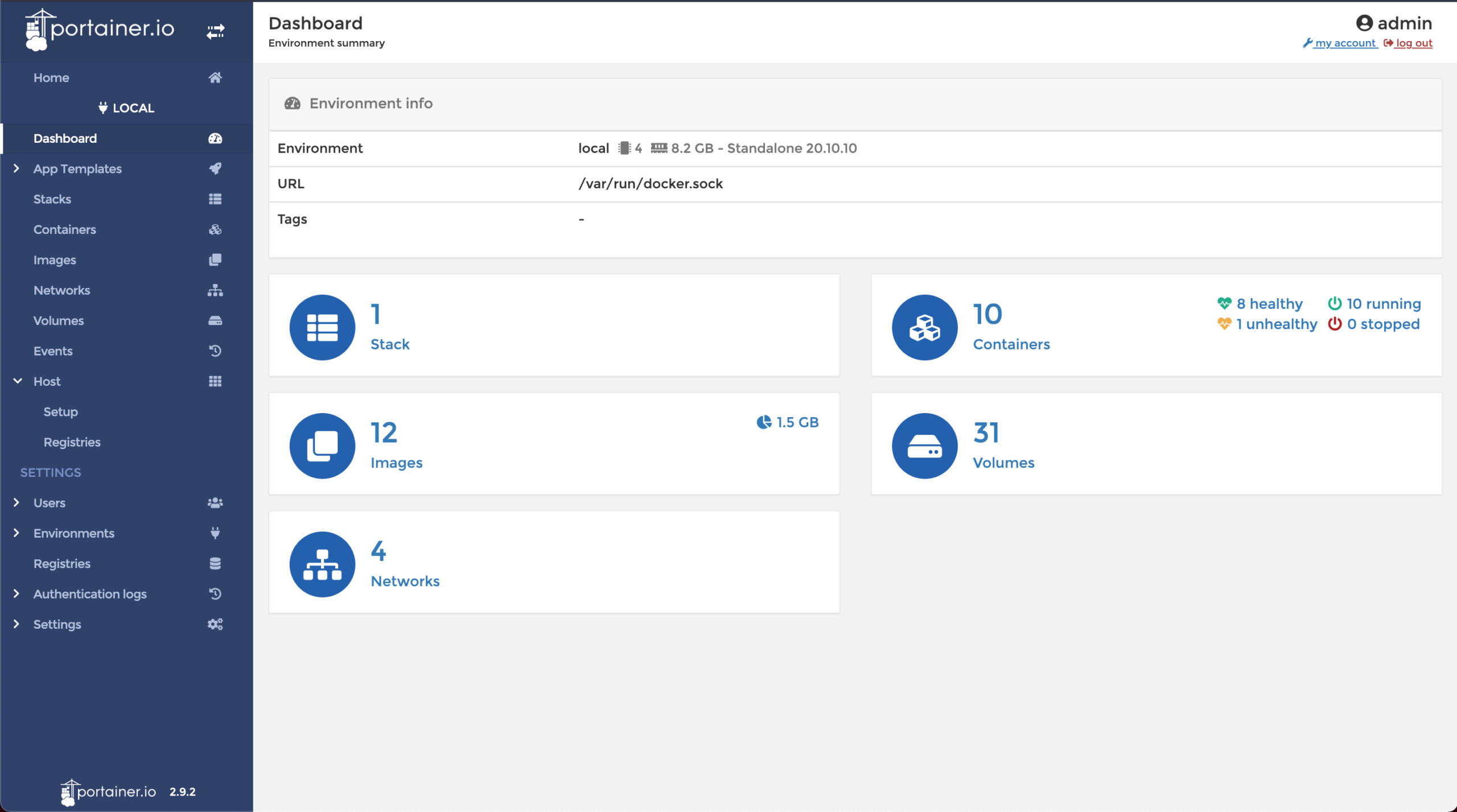 portainer-dashboard-mainpage portainer-dashboard-mainpage